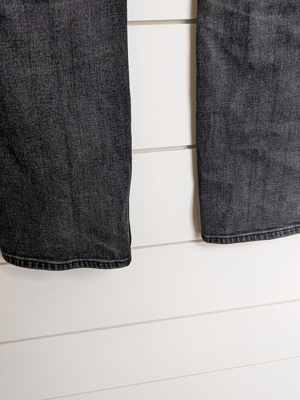 Abercrombie & Fitch 90s Slim Straight Jeans Criss Cross 33 / 16 Long Black - Picture 6 of 15